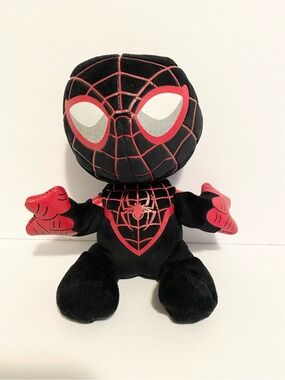TY Beanie Babies Marvel Miles Morales Spiderman Disney Kids Toy Black Red Plush